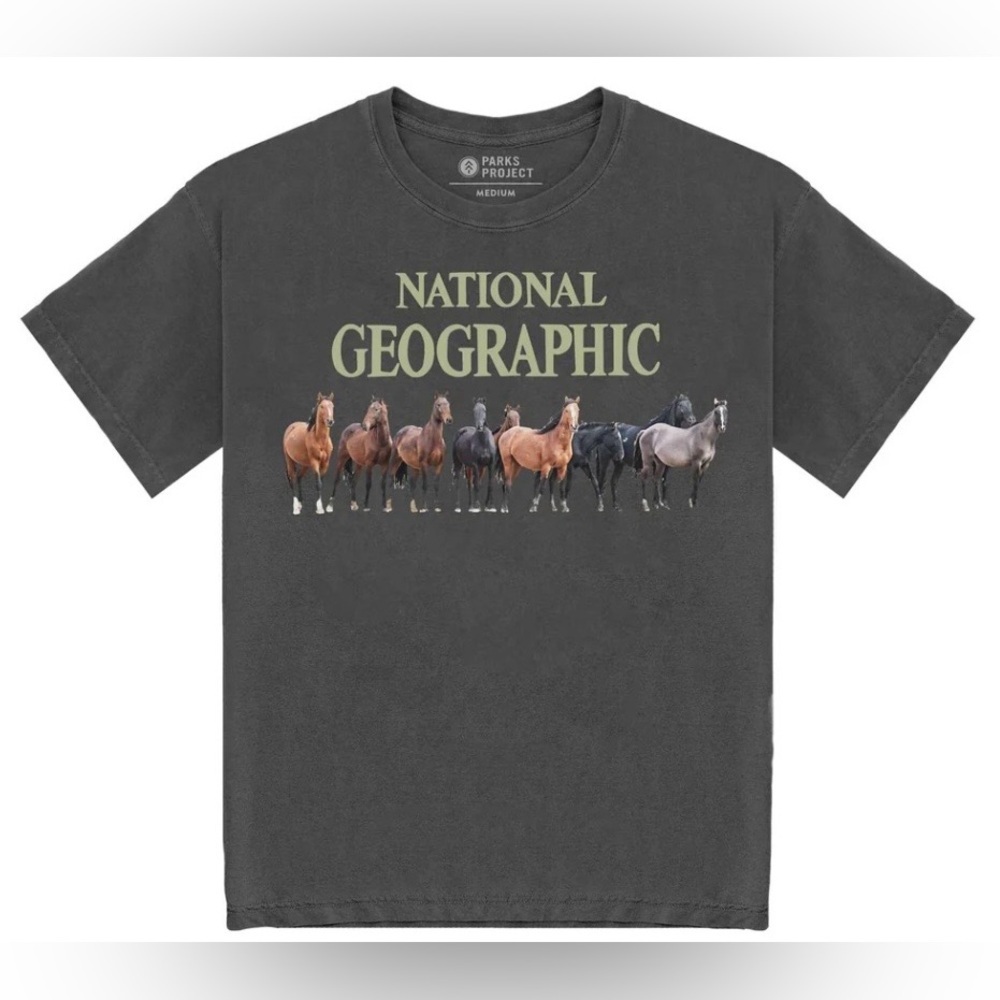 National Geographic x Parks Project Wild Horses Organic Tee NWT